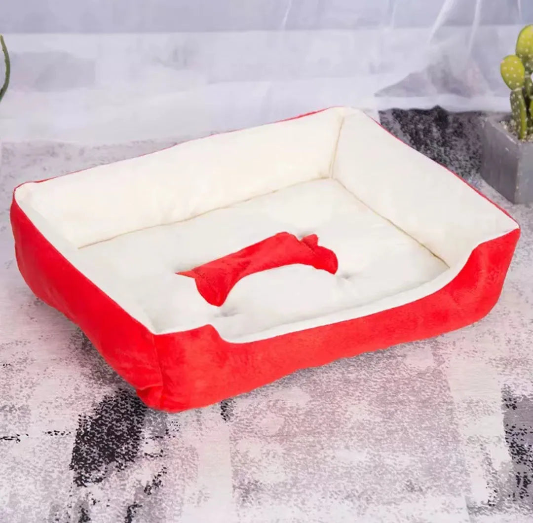 Moderne og koselige linstoff hundeseng Skanto