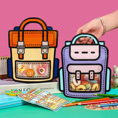 Skanto | 50stk Kreativ 2D Tegneserie Skoleveske