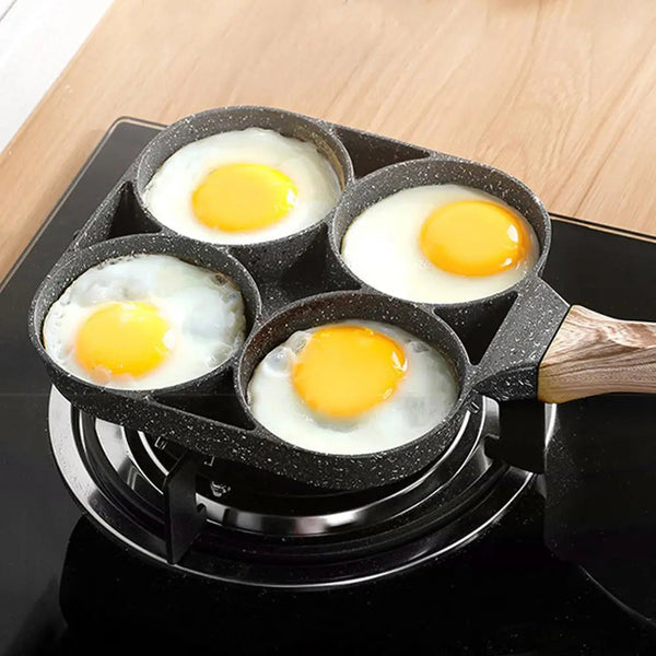 QuickCook - Stekepanne med flere seksjoner og gjennomsiktig håndtak Skanto