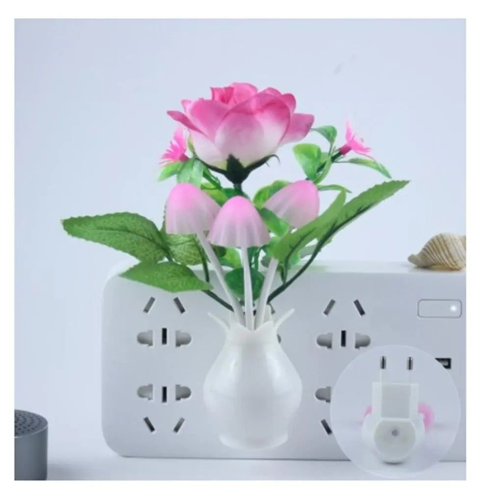 Mini Flower Vase Smart Light Sensor Night Lamp | Skanto