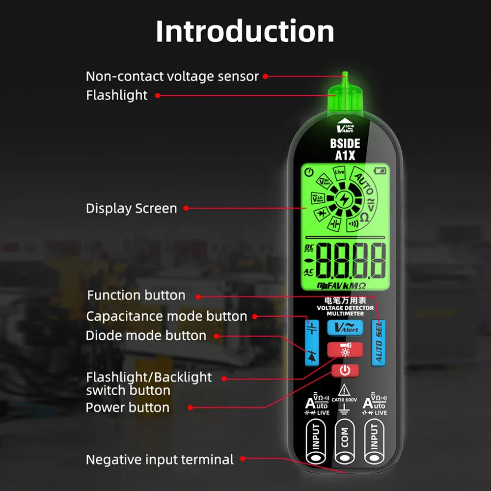Skanto | Profesjonell Digital Elektrisk Multimeter