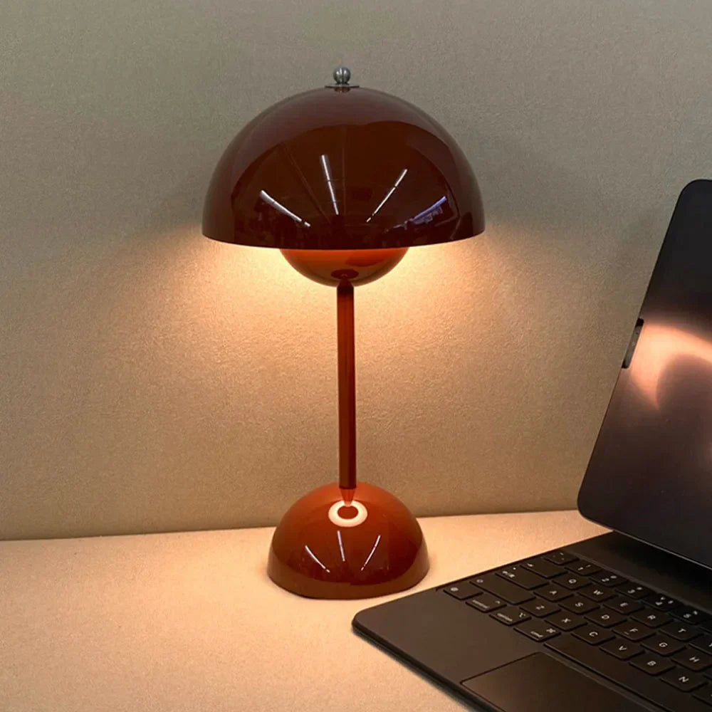 Skanto | Justerbar lysstyrke blomsterpotte lampe - Italiensk oppladbar bordlampe VP3