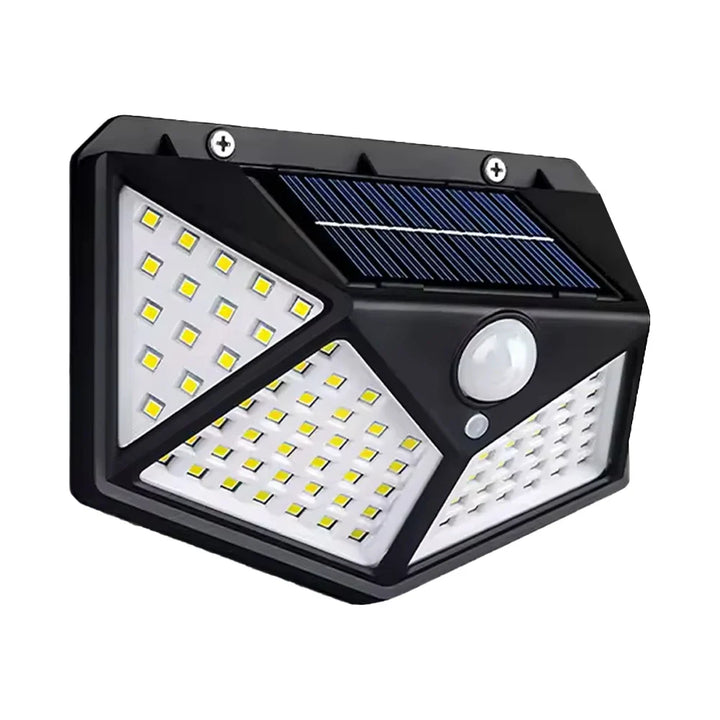 Solarvegglys Utendørs 100 LED med bevegelsessensor | Skanto