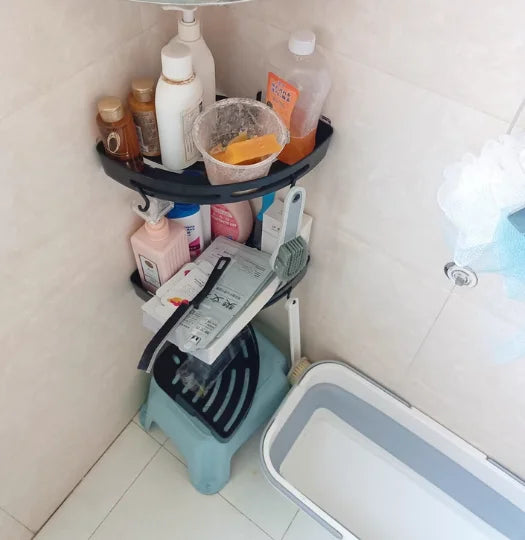AQUAFIX Selvklisende Dusjorganisator – Sterkt klebende, bormulig & vanntett Skanto