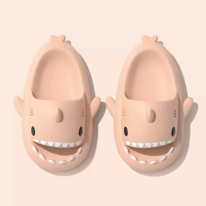 Skanto | Shark Slippers Myke Sklisikre Sandaler for Menn og Kvinner Innendørs Utendørs Kule Strand Sandaler