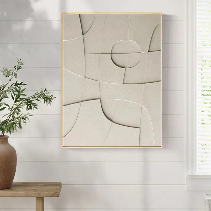 Abstract Minimalist 3D Design Wall Art Artistic Canvas Prints Pictures for Modern Apartment Living Room Dining Room Home Office Decor | Skanto