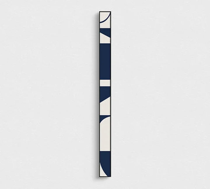 Creative Abstract Blue White Slim Format Wall Art Fine Art Canvas Prints Tall Narrow Wide Format Pictures For Living Room Foyer Stair Wall Decor | Skanto