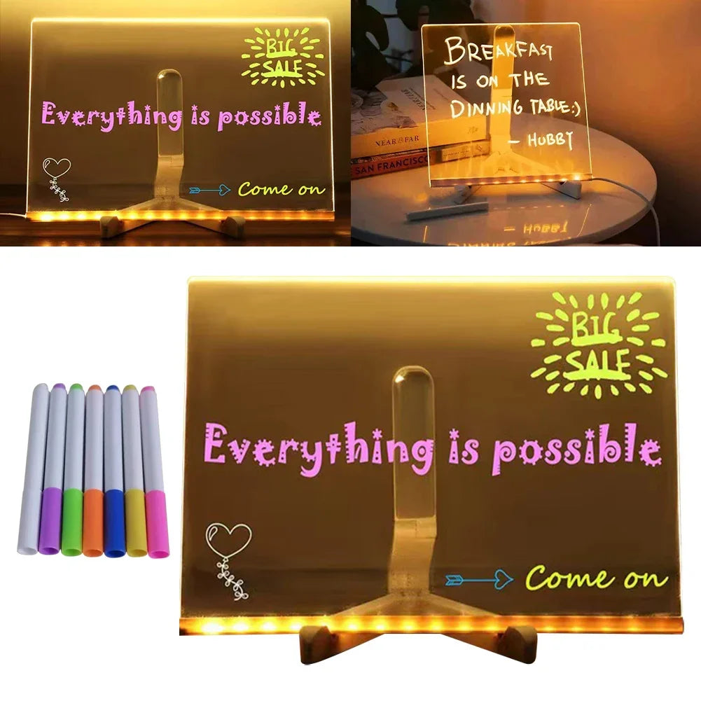 Skanto | Akryl LED Utslettbar Skrivepanel