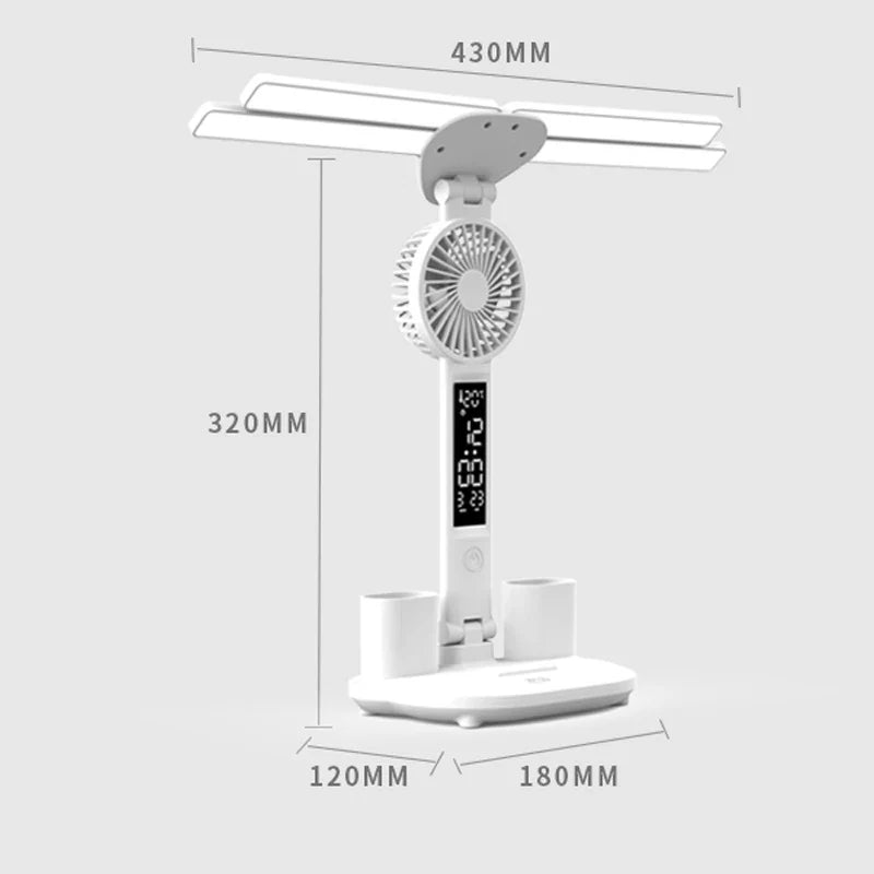 Multifunksjonell 3 i 1 Skrivebord LED Lampe | Skanto