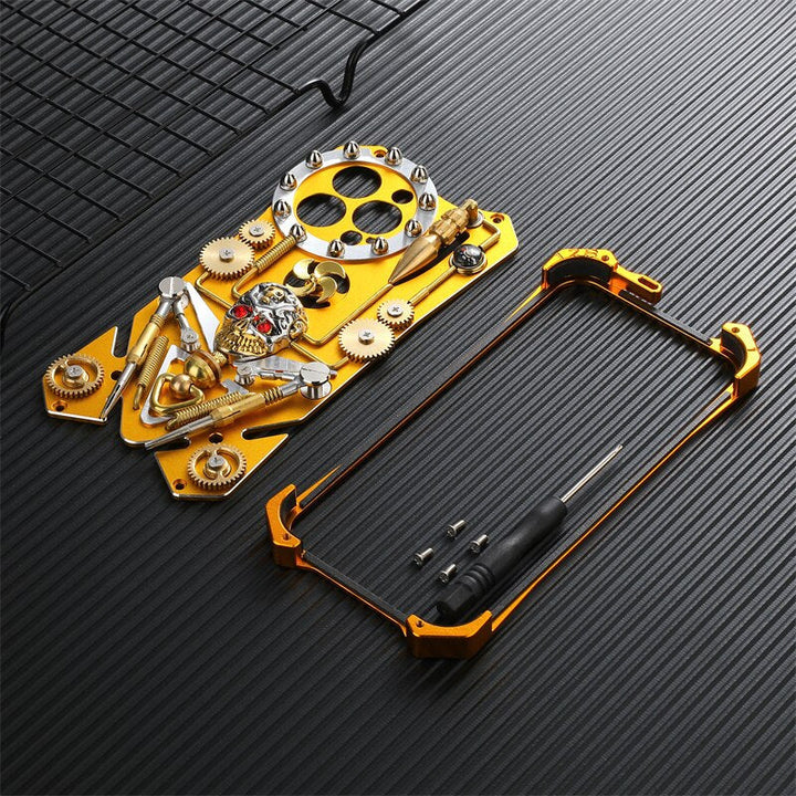 Skanto | Mekanisk Hodeskalle Cyberpunk Stil iPhone Deksel
