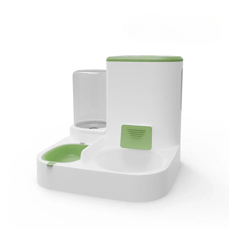 Norvo | Feedipet Mat & Vann Dispenser for Katter & Hunder | Automatisk Fylling | 2-i-1 Skålsett