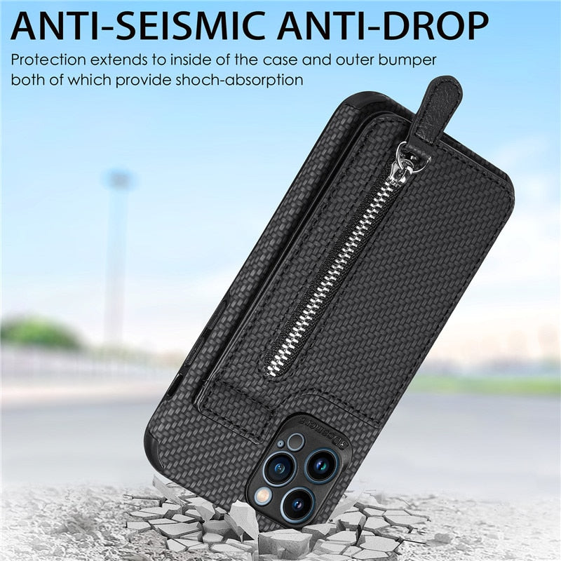 Skanto | Zip Zip Elegance Lommebok iPhone Etui