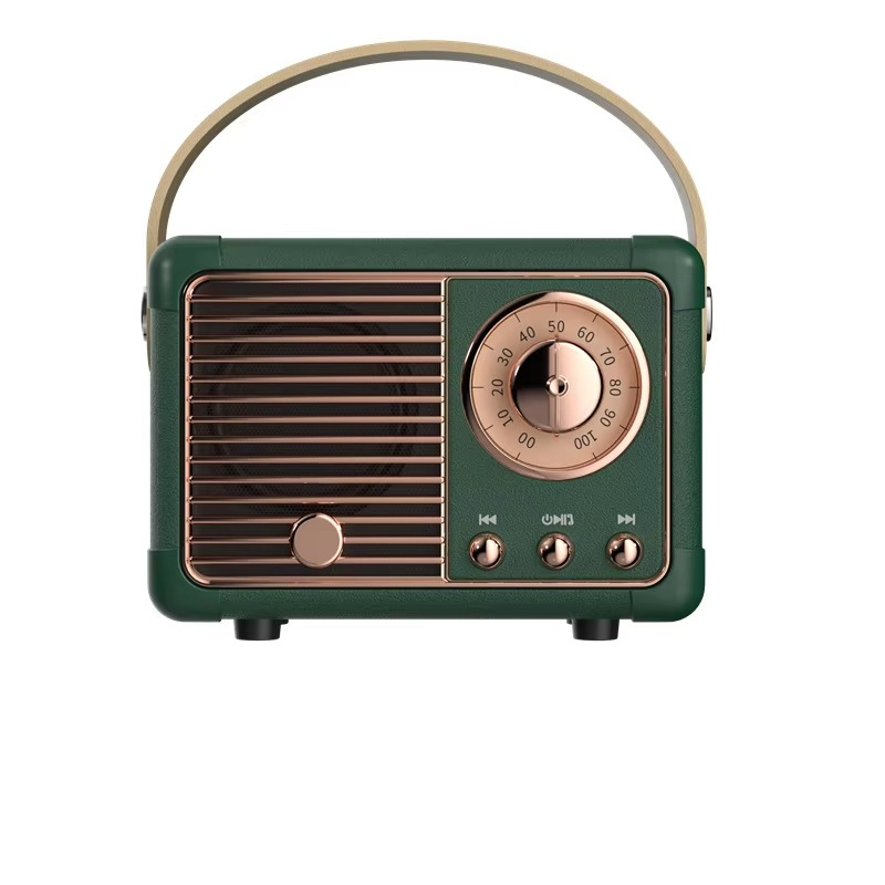 Skanto | Vintage-style trådløs Bluetooth-høyttaler med subwoofer