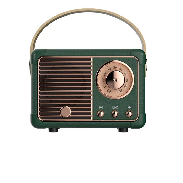 Skanto | Vintage-style trådløs Bluetooth-høyttaler med subwoofer