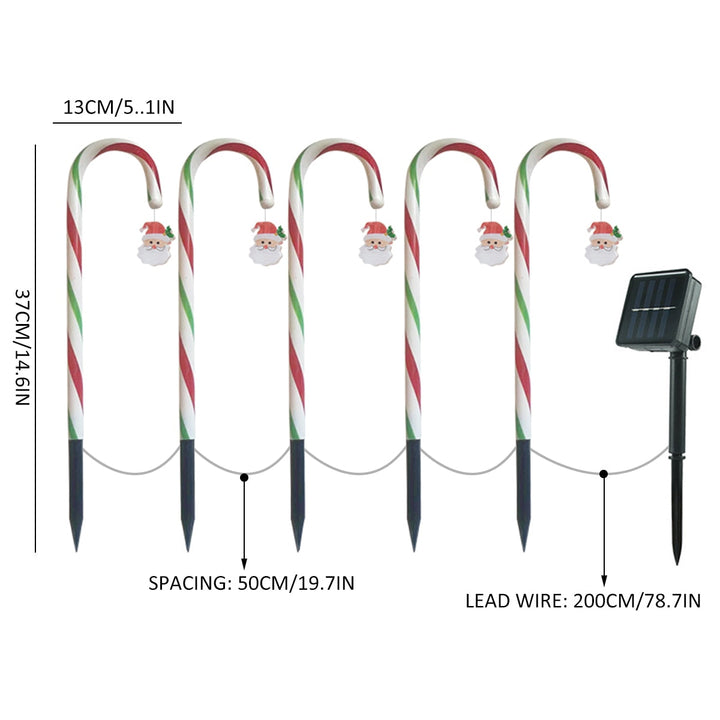 Skanto | Candy Cane Lane LED Solar Lampe
