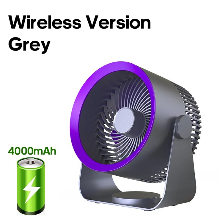 Skanto | Multifunksjonell Elektrisk Vifte Sirkulator med 4000mAh Batteri – AirFlex