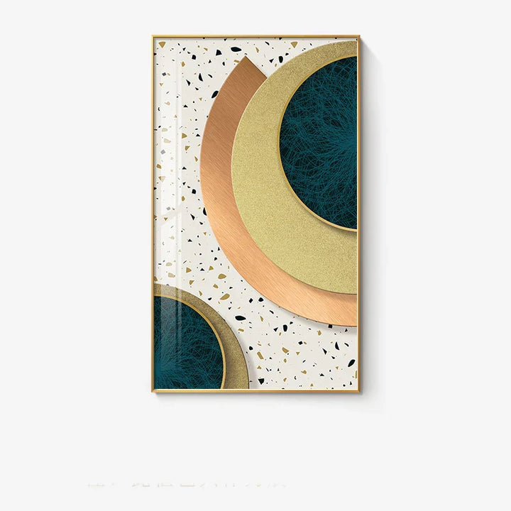 Modern Abstract Geometric Circles Wall Art Fine Art Canvas Prints Pictures for Luxury Living Room Dining Room Hotel Bedroom Home Office Art Decor | Skanto