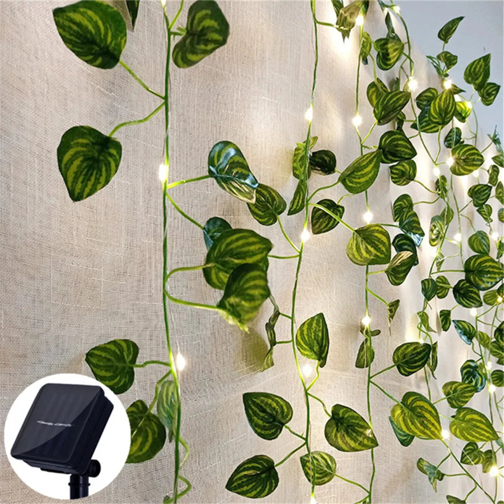 Norvo | Solare fairy lights SoliBlossom | Solsikke dekor med blader | Varm hvit | 8 moduser | For hage, gjerde & bryllup