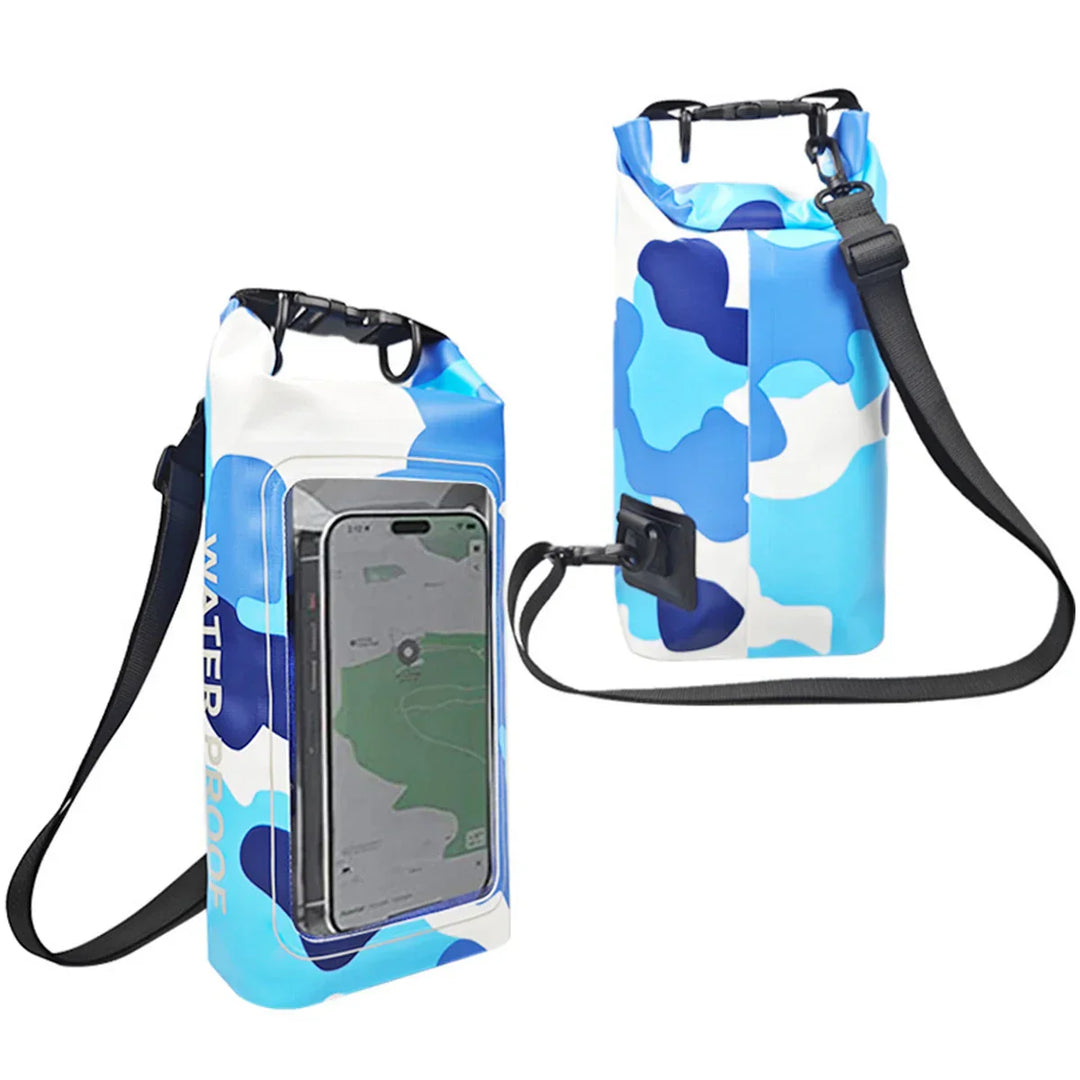 Skanto | AquaVault Vanntett Dry Bag 2L | Med Touchscreen-vindu | Utendørs veske for kayaking, trekking & vannsport