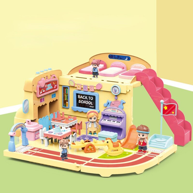 Norvo | Mega Skolefest Ekspress Buss Hus Leketøy