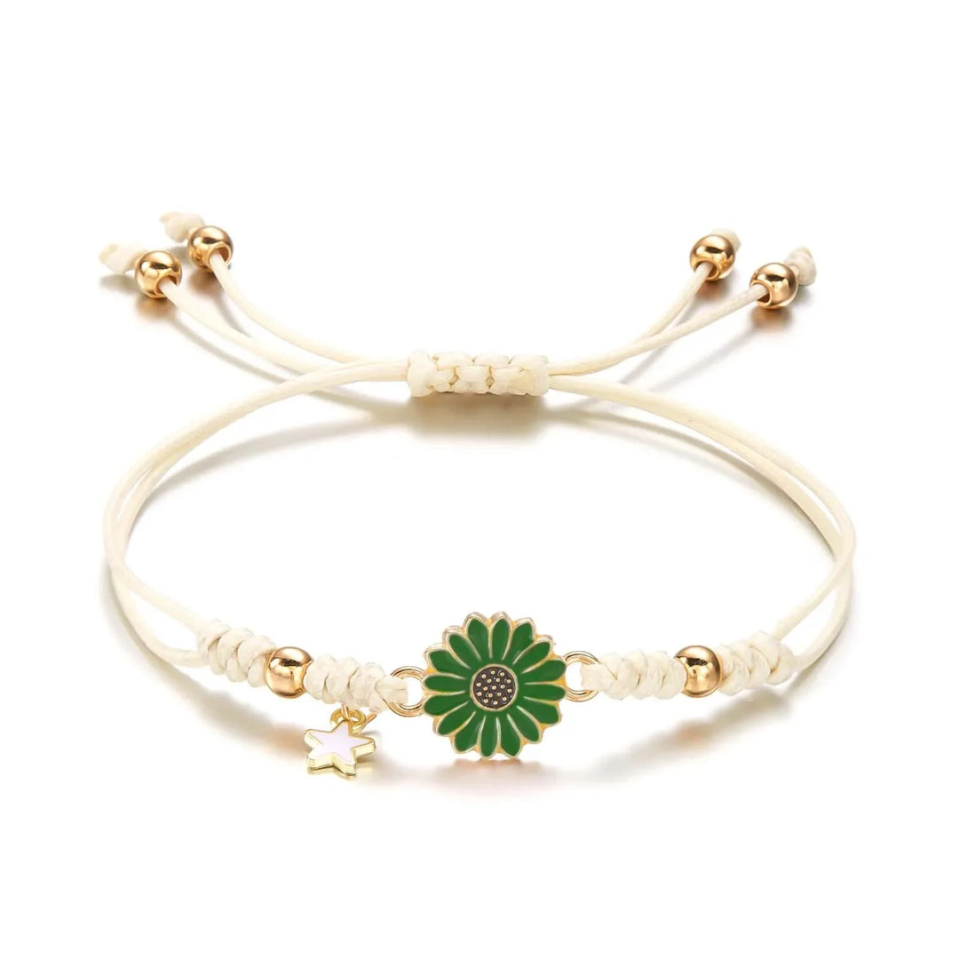 Skanto | Fléttet Feminin Blomster Stjerne Armbånd