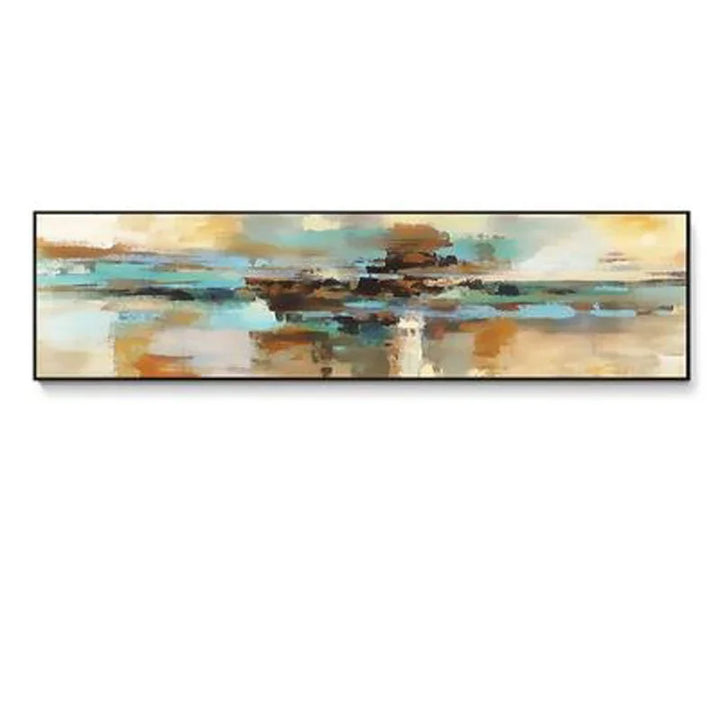 Modern Abstract Wide Format Wall Art Fine Art Canvas Print Pictures for Living Room Over Sofa Art for Bedroom Over Bed | Skanto