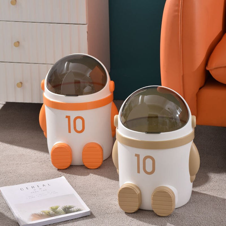Skanto | Mini Astronaut Form Søt Kontor Søppelbøtte