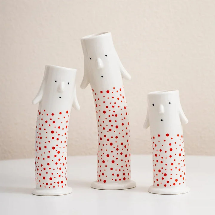 Lovely Cartoon Figures Keramikk vase | Skanto