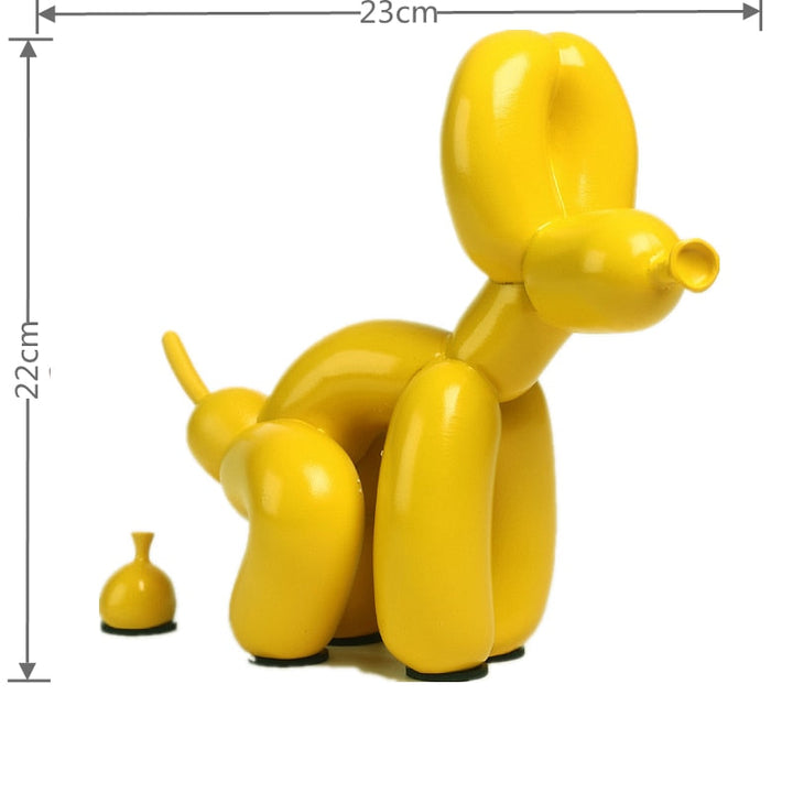 Skanto | Balloondog Skulptur, Ballongkunst Statues, Mini Samleobjekt, Hjemmedekor, Harpiksfigur, Skrivebordsaccessoirer, Romdekorasjon