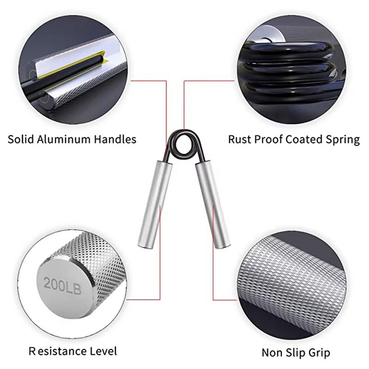 Skanto | Justerbart aluminium håndgrep styrketreningsapparat for finger- og armfitness