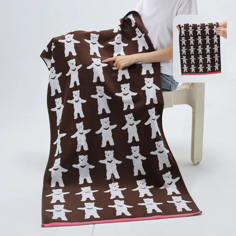 Reversible Dyreprint Bomull Håndkle | Skanto