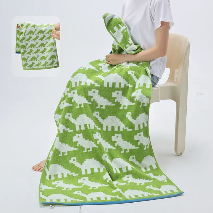 Reversible Dyreprint Bomull Håndkle | Skanto