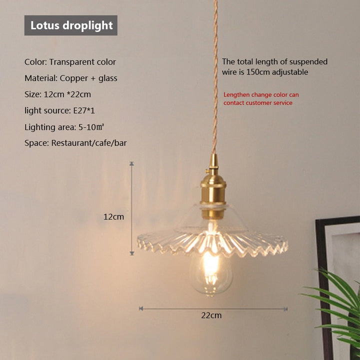 Skanto | Nordisk Brilliance Gjennomsiktig Glass Pendellampe