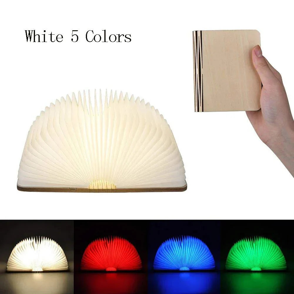 Skanto | BookGlow - Sammenleggbar LED-lampe - Bærbar og oppladbar - Lys opp nettene dine!