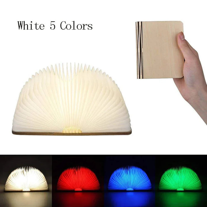 Skanto | BookGlow - Sammenleggbar LED-lampe - Bærbar og oppladbar - Lys opp nettene dine!