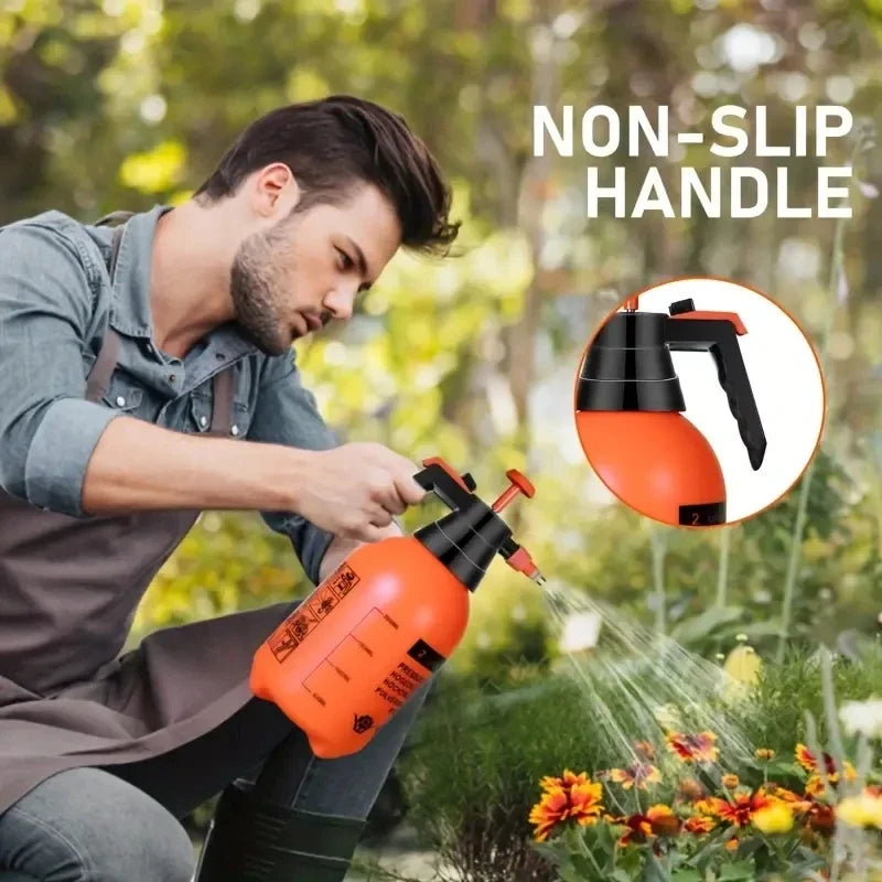 Norvo | Spray Flaske Plantura | 2L Hage Sprayer | Justerbart Dyse & Håndpumpe | For Plante & Blomsterpleie