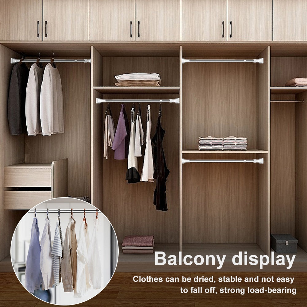 Norvo | Plassbesparende Justerbar Teleskopisk Kleshengerstang