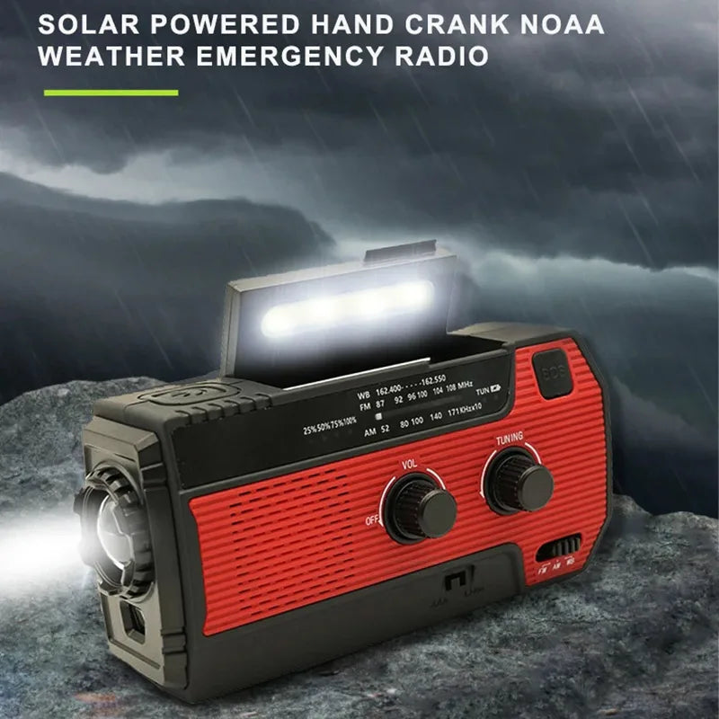 Nødbatteri-solarradio | Skanto