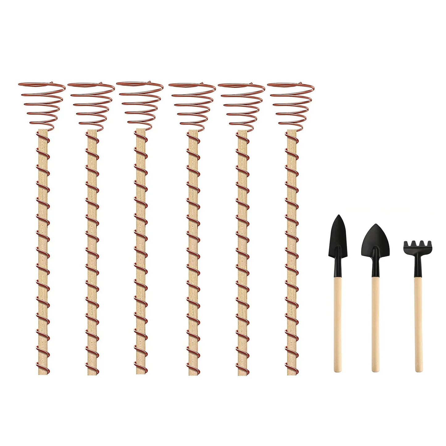 Norvo | VerdoraFlux Elektrokultur Planteantenner | Kobbervekststenger for Hage- og Potteplanter | Fremme Plantevekst Uten Gjødsel