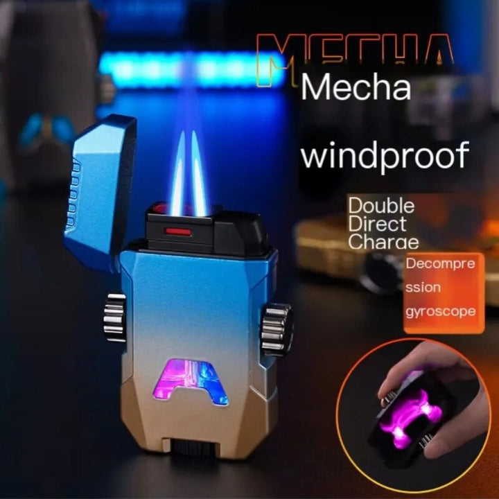 Vindfri Dobbel Jet Flamme Luminous lighter | Skanto