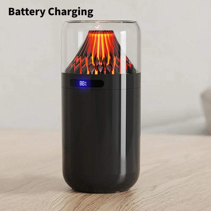 Skanto | Vulcanflamme LED Aromaterapi Essensielle Olje Tåke Diffuser