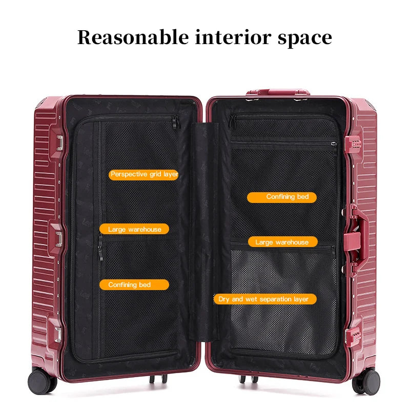 Skanto | Bredt Håndtak Hardcase Koffert – Lisboa
