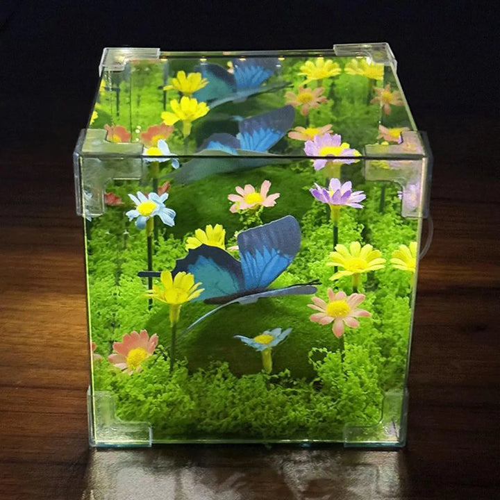 LED Sommerfuglhage Terning Nattlys Dekor | Skanto