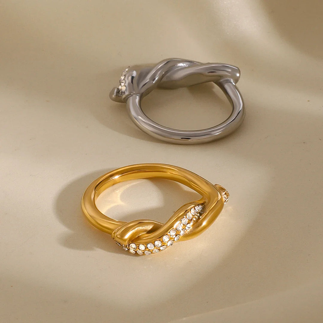 Skanto | Sammenflettet Diamant Accent Ring