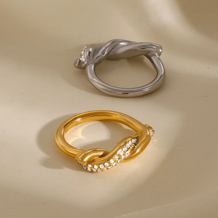 Skanto | Sammenflettet Diamant Accent Ring