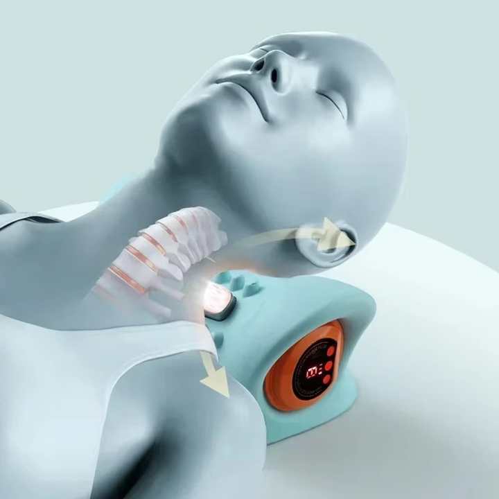 Skanto | Elektrisk Cervikal Massager – Smart Nakke Smerte Lindring med Varme & Puls Terapi