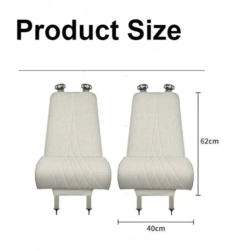 Skanto | Bilsetepute med Benstøtte | Ergonomisk og Komfortabel | PU-lær