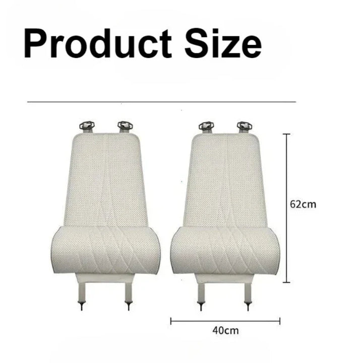 Skanto | Bilsetepute med Benstøtte | Ergonomisk og Komfortabel | PU-lær