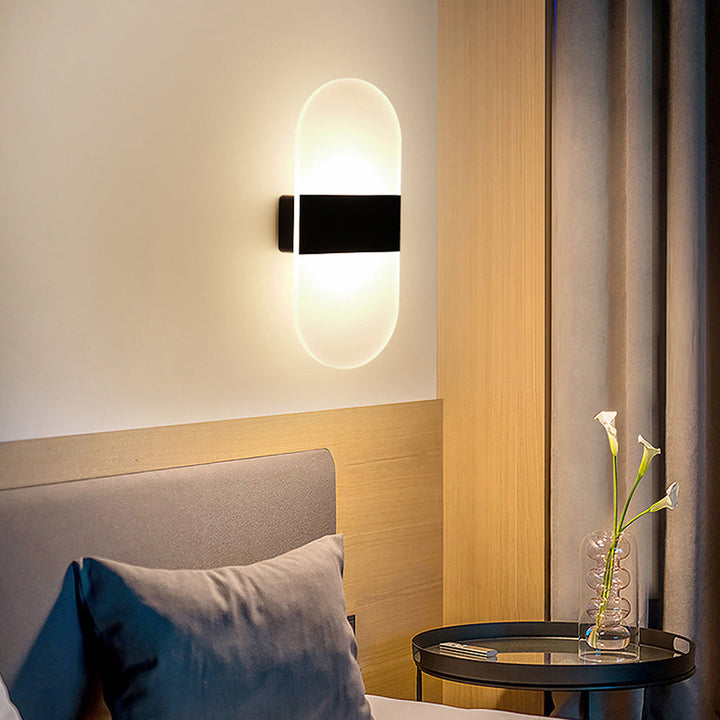 Glass vegglampe | Skanto