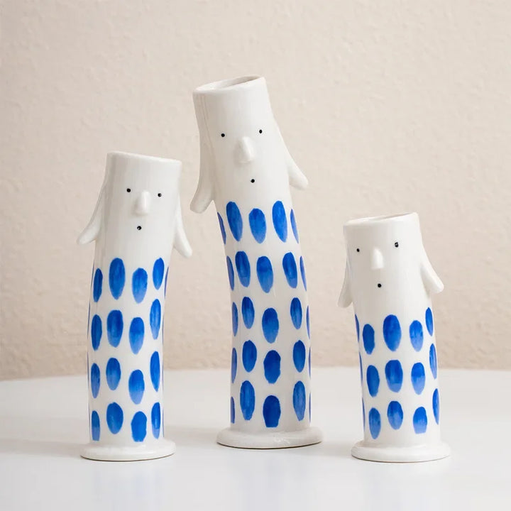 Lovely Cartoon Figures Keramikk vase | Skanto